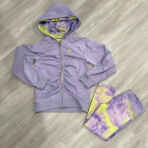 Nike Dri-fit 2 piece zip up jacket and leggings